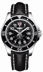 Breitling Superocean II 42mm Steel/Leather Men's Watch A17365C9/BD67-428X