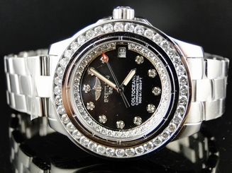Brand New Ladies/Womens Breitling Aeromarine Colt Ocean Diamond Watch 2.75 Ct