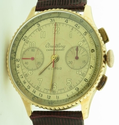 Breitling Chronomat 18K Rose Gold Ref. 769 Vintage 1940s RARE Condition 217012