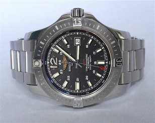 BREITLING Colt 44mm black dial 2015, under warranty, stunning, Full Set A1738811