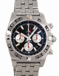 NEW Breitling Chronomat 44 Freece Tricolor Steel Bracelet Watch AB01104D/BC62