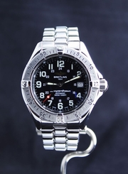 Pre-owned BREITLING COLT SUPEROCEAN Automatic Black Dial A1734011/B218 Full Set