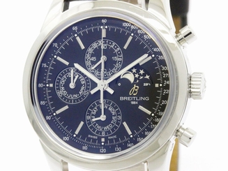 Polished BREITLING Transocean Chronograph 1461 Moon Phase Watch A19310 (BF112403