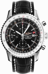 A2432212/B726-760P BREITLING NAVITIMER WORLD NEW & AUTHENTIC GMT MENS WATCH