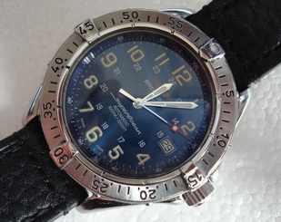  AUTHENTIC BREITLING SUPEROCEAN A17040 DIVE 1000M 41.5MM S/S AUTOMATIC WRISTWATCH