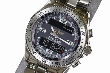 Pre-Owned BREITLING B-1 Chrono SS Grey Dial Men's Quartz Wristwatch A78362, MR