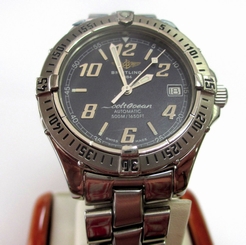 Men's BREITLING Colt Professional Steel Oceane Automatic A17050 Tag # WM1818
