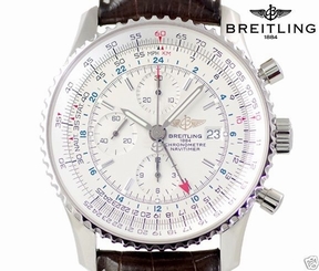Auth BREITLING Navitimer World Chronograph A24322 SS Automatic Men's watch