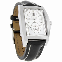 Breitling Bentley Flying B Mens Black Leather Band Automatic Watch A2836212/A633