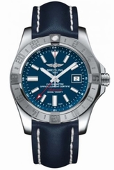 Breitling Avenger II 43mm Steel/Leather Men's Watch A3239011/C872-105X