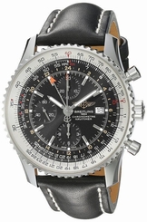 Breitling Men's A2432212/B726 Black Dial Navitimer World Watch New 845960025850