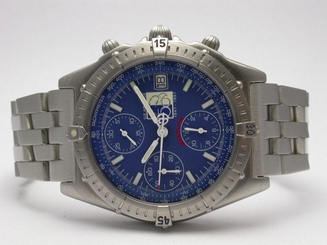 BRETILING A13050.1 CHRONOMAT USAF LIMITED EDITION 40MM BLUE DIAL MENS WATCH