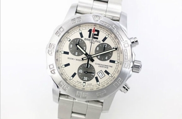 Pre-Owned BREITLING Colt Chronograph II Silver/Gray Dial Men's Watch A73387, ML