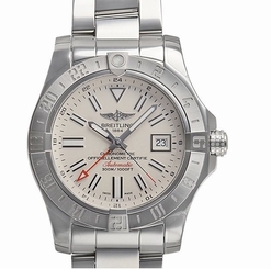 Pre-Owned BREITLING Avenger II GMT A329G78PSS Men's SS Silver Dial Automatic, MD