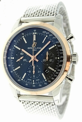 Breitling Transocean 43mm Automatic Chronograph Two-Tone Watch UB015212/BC74