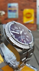 Breitling Avenger Seawolf Titanium, box & papers E17370 Serviced + rubber strap