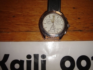 Breitling Shark A53605 Chronograph Stainless Steel White Used No Box or Paper C