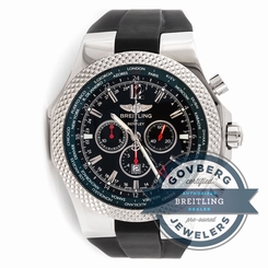 Breitling Bentley GMT Chrono LE A4736254B919 Auto Steel Green Mens Strap Watch