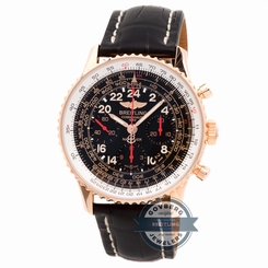 Breitling Cosmonaute RB0210B5/BC19 Manual 43mm Rose Gold Mens Strap Watch GMT