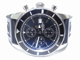 Mens Breitling Super Ocean Heritage Stainless Steel w/Rubber Watch A13320 46mm