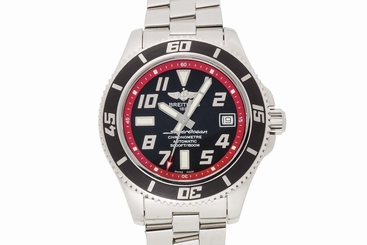 Pre-Owned BREITLING Super Ocean 2 Automatic Black Dial Men's Watch A17364, ML
