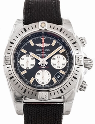Breitling Chronomat Airborne Auto 41mm Black Red Strap Mens Watch AB01442J/BD26 845960064002