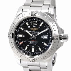 Pre-Owned Breitling Colt Chrono SS Black Dial Men's Automatic Watch A17388, MR