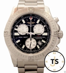 Breitling Colt Chronograph Quartz 44mm Black Dial Stainless Steel A73388 Watch