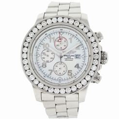 Breitling Aeromarine Super Avenger 7.50ct Diamond Chronograph Mens Watch A133701