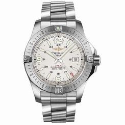 BREITLING MEN'S STEEL BRACELET & CASE AUTOMATIC WATCH A13341C3/G782