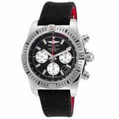 BREITLING MEN'S CHRONOMAT 44 44MM CANVAS BAND AUTOMATIC WATCH AB01154G-BD13MS
