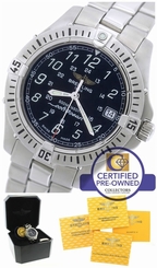 MINT Men's Breitling Colt Ocean A64350 Date 500M Stainless Black Quartz Watch