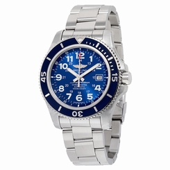 Breitling Superocean II Gun Blue Dial Stainless Steel Automatic Mens Watch