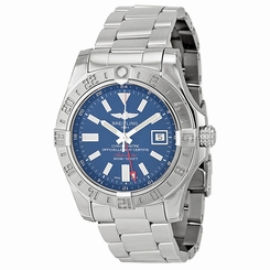 Breitling Avenger II GMT Blue Dial Stainless Steel Automatic Mens Watch