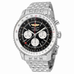 Breitling Navitimer GMT Black Dial Mens Watch AB044121/BD24