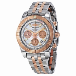 Breitling Chronomat 41 Automatic Chronograph Rose Gold and Stainless Steel Mens