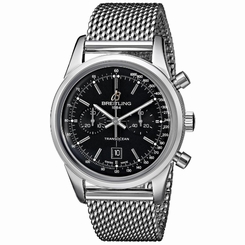 BREITLING MEN'S 38MM STEEL BRACELET & CASE AUTOMATIC WATCH A4131012-BC06 845960050487