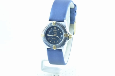 BREITLING CALLISTINO WOMEN'S WATCH STEEL/750 GOLD 28MM TOP CONDITION RAR BLACK