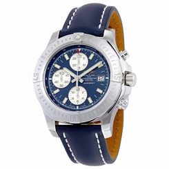 Breitling Colt Chronograph Automatic Blue Leather Mens Watch A1338811-C914BLLD
