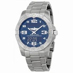 Breitling Aerospace Evo Blue Dial Mens Watch E7936310-C869TI 845960054393