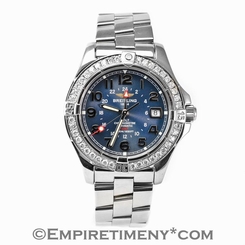 Breitling Aeromarine Colt A32350 GMT Blue 1.60 CT Bezel Automatic Men's Watch
