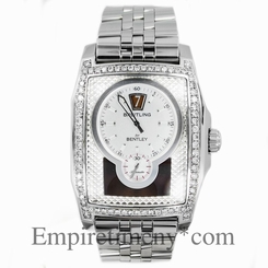 Breitling A28362 Bentley Flying B 2.85Ct Bezel Date Stainless Steel Men's Watch
