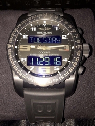 BREITLING B50 COCKPIT NIGHT MISSION VB501022/BD41 BLACK TITANIUM MINT CONDITION