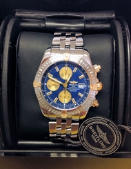 Breitling Chronomat Evolution B13356 Blue Dial - Recently Serviced - B&P - 2011