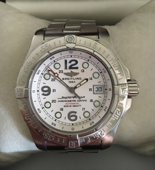 Breitling SuperOcean 2000M Automatic White Dial Stainless Steel A17390 Men's