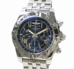 Breitling Chronomat Black Dial Automatic Steel Men's Watch AB0110 List $9,060