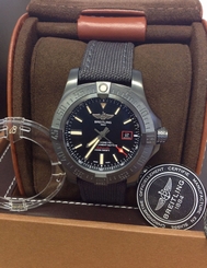 Breitling Avenger Blackbird V17311 Black Dial Titanium 44mm - B&P - 2016