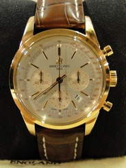 Breitling TransOcean Chronograph 18k Red Gold Mens Luxury Wristwatch - BNIB