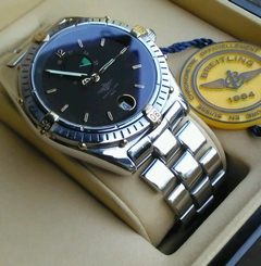 Breitling B14047 Men's 40mm 200m Automatic W/Power Reserve 18K Gold & Stainless