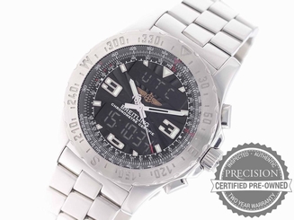 BREITLING AIRWOLF A78363 QUARTZ CHRONOGRAPH DIGITAL BLACK DIAL A7836323/B822